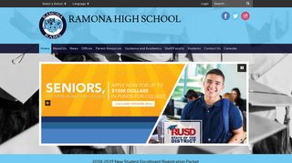 
Home - Ramona High - Riverside Unified School District
