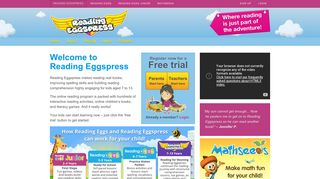 Home - Reading Eggspress | Where reading is just part of the ... - Mathseeds Com Portal