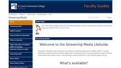 Home - Streaming Media - LibGuides at St. Louis Community ...