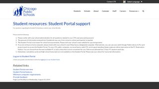 
Home : Student resources: Student Portal support - CPS
