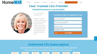
HomeCEUConnection: The Leader in Online CEUs for PT, OT ...  
