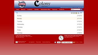 
                            6. Homepage - Colony High School - Colony High School Loop Portal