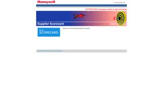 
                            2. Honeywell Supplier Portal - Honeywell Supplier Portal