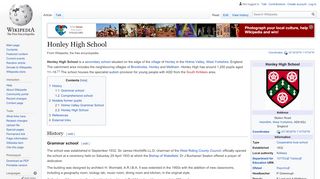 
                            4. Honley High School - Wikipedia - Honley High School Parent Portal