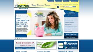 
                            1. Horizon Credit Union: Home - Horizon Credit Union Member Direct Login