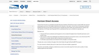 
                            3. Horizon Direct Access - Horizon Blue Cross Blue Shield of ... - Horizon Direct Access Member Portal