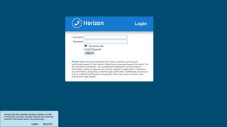 
                            3. Horizon Portal - My Horizon Portal