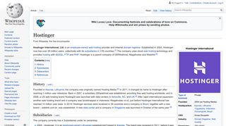 
                            8. Hostinger - Wikipedia - Idhostinger Portal