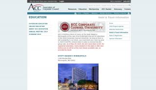 
                            1. Hotel & Travel Information - Association of Corporate Counsel (ACC) - Acc Travel Portal