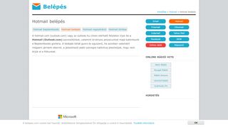 Hotmail belépés | Belépés - Hotmail Hu Sign In