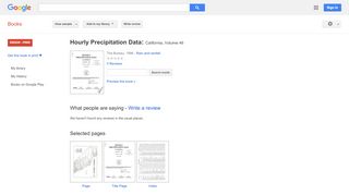 
                            9. Hourly Precipitation Data: California - Wls Rio Portal