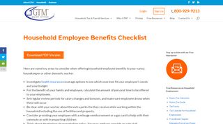 
                            8. Household Employee Benefits - GTM Payroll Services - Gtm Payroll Employee Portal