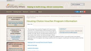 
                            3. Housing Choice Voucher Program Information | Georgia Department ... - Dca Ga Gov Landlord Portal