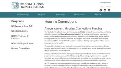 Housing Connections programs  Raleigh, North Carolina USA