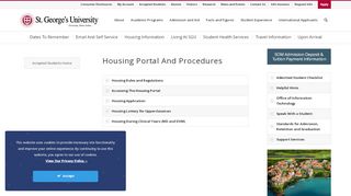 
                            1. Housing Portal And Procedures | St. George's University - Sgu Housing Portal