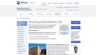 
                            5. Housing & Residence Life - Thomas Jefferson University - Philau Housing Portal