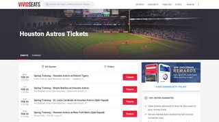 
                            9. Houston Astros Tickets from $8 | Vivid Seats - My Astros Tickets Portal Page
