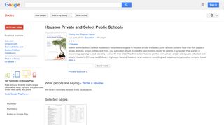 
Houston Private and Select Public Schools
