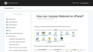 
                            4. How can I access Webmail on cPanel? | Tsohost Knowledge ... - Tsohost Cpanel Portal