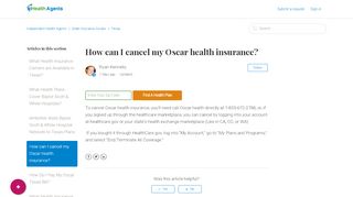 
How can I cancel my Oscar health insurance? – Independent ...  
