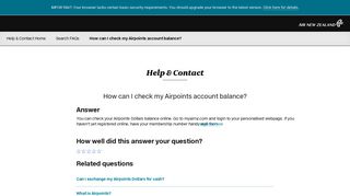 
                            3. How can I check my Airpoints account balance? - Myairnz Co Nz Portal
