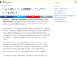 
                            4. How Can You Contact the AKO Help Desk? | …