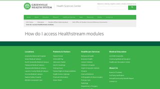 
                            3. How do I access Healthstream modules - GHS Health ... - Healthstream Ghs Login