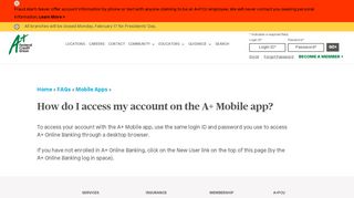 
                            5. How do I access my account on the Mobile App? - A+ Federal ... - Aplus Credit Recovery Portal