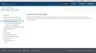 
                            1. How do I access NetStorage? - learning Akamai - Netstorage Portal
