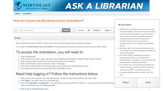 
                            6. How do I access the Blackboard Learn Orientation? - Ask NWTC - Ltc Blackboard Portal