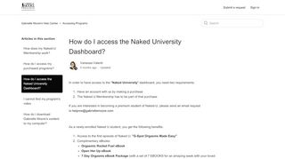 
How do I access the Naked University Dashboard? - Gabrielle ...
