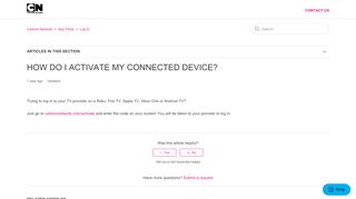
                            16. How do I activate my connected device? – Cartoon Network - Www Cartoonnetwork Com Portal