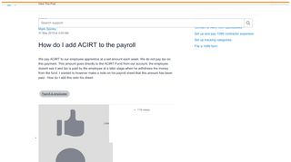 
How do I add ACIRT to the payroll - Xero Central  
