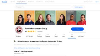 
                            6. How do I check pay stubs? | Panda Restaurant Group | Indeed ... - Pandarg Employee Login