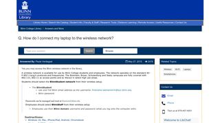 
                            1. How do I connect my laptop to the wireless network ... - Blinn Student Wifi Login