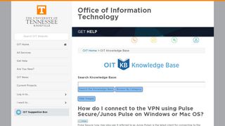 
                            8. How do I connect to the VPN using Pulse Secure/Junos Pulse ... - Pulse Connect Portal