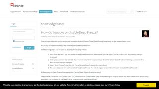 
How do I enable or disable Deep Freeze? - Powered by ...  
