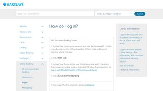 
How do I log in? - Barclays Wealth  
