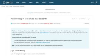 
                            3. How do I log in to Canvas as a student? | Canvas LMS ... - Canvas New School Portal