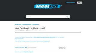 
                            2. How Do I Log In to My Account? – Savage Race - Savage Race Sign In