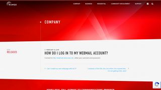 
                            1. How do I log in to my Webmail account? - Range