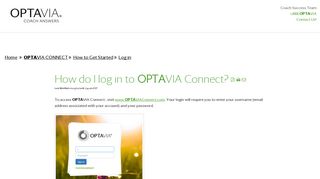 How do I log in to OPTAVIA CONNECT? | OPTAVIA COACH ... - Optavia Account Login
