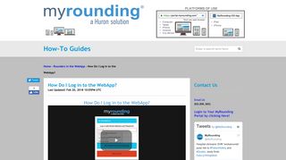 
                            5. How Do I Log in to the WebApp? - MyRounding Solutions | Portal - Portal Myrounding Sign In