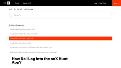 
How Do I Log Into the onX Hunt App? – onX
