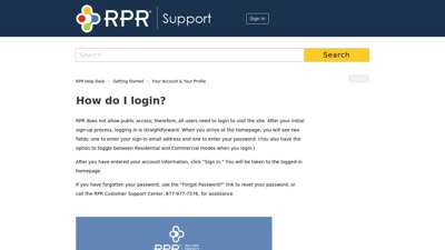 How do I login? – RPR Help Desk