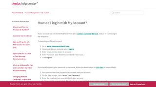 How do I login with My Account? – Plexus Worldwide - Plexus Usa Portal