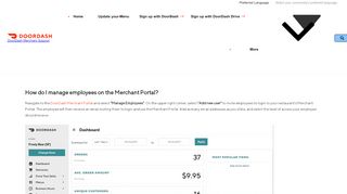 
                            5. How do I manage my Employees on the Merchant Portal? - Doordash Merchant Portal Portal