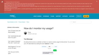 
                            7. How do I monitor my usage? – Roam Mobility for USA