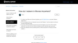 
                            4. How do I redeem in Movies Anywhere? – Warner Bros. - Wb Movies All Access Portal