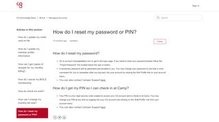 
                            4. How do I reset my password or PIN? - Camp Gladiator - Camp Gladiator Portal